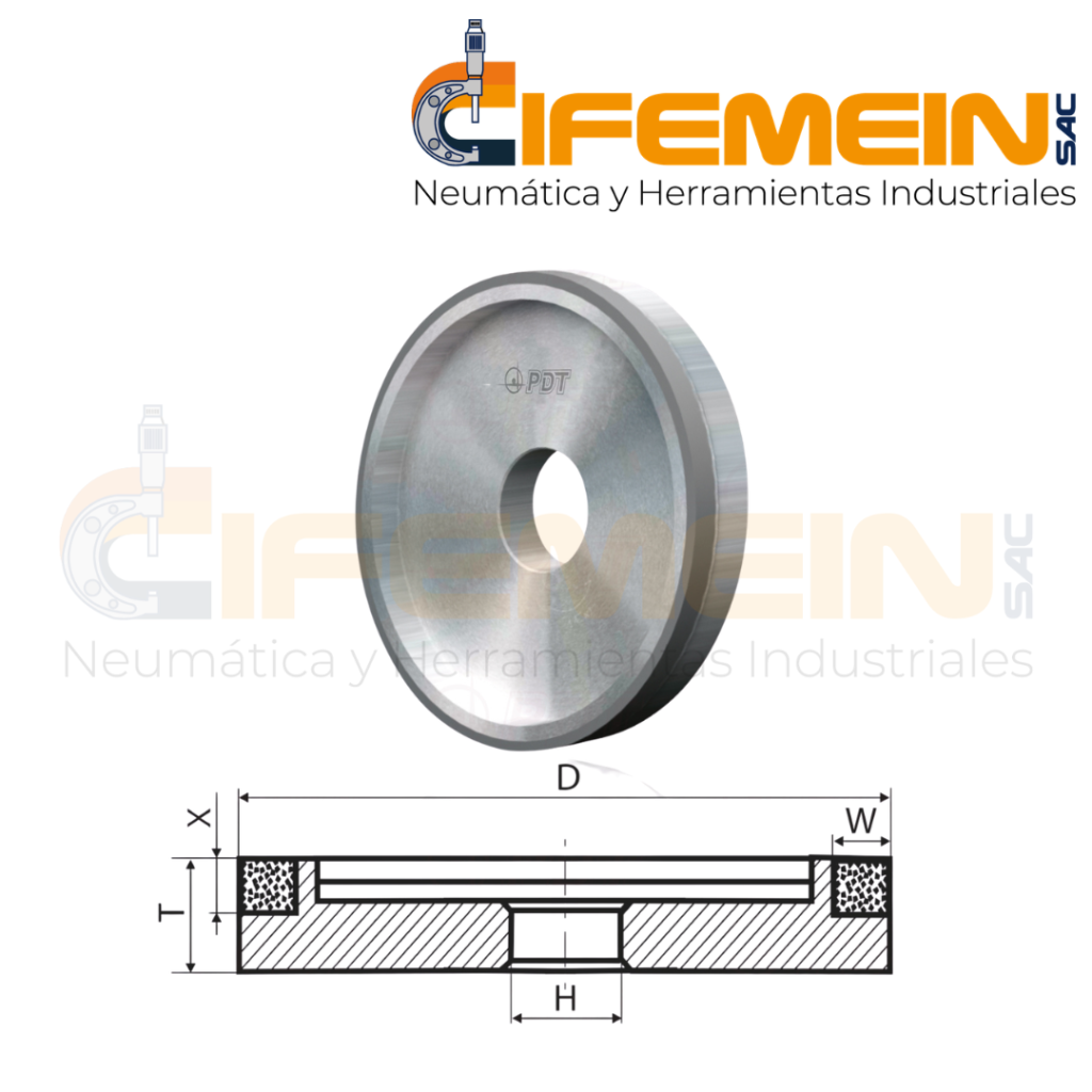 RUEDA DIAMANTADA 100 x 10 x 32 PDTOOLS – Cifemein