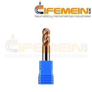 Fresa Espiga Carburada HRC55 4 Filos Radio 10mm BFL