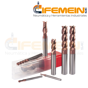 Fresa Espiga Carburada Larga HRC55 4 Filos 10mm x 100mm BFL